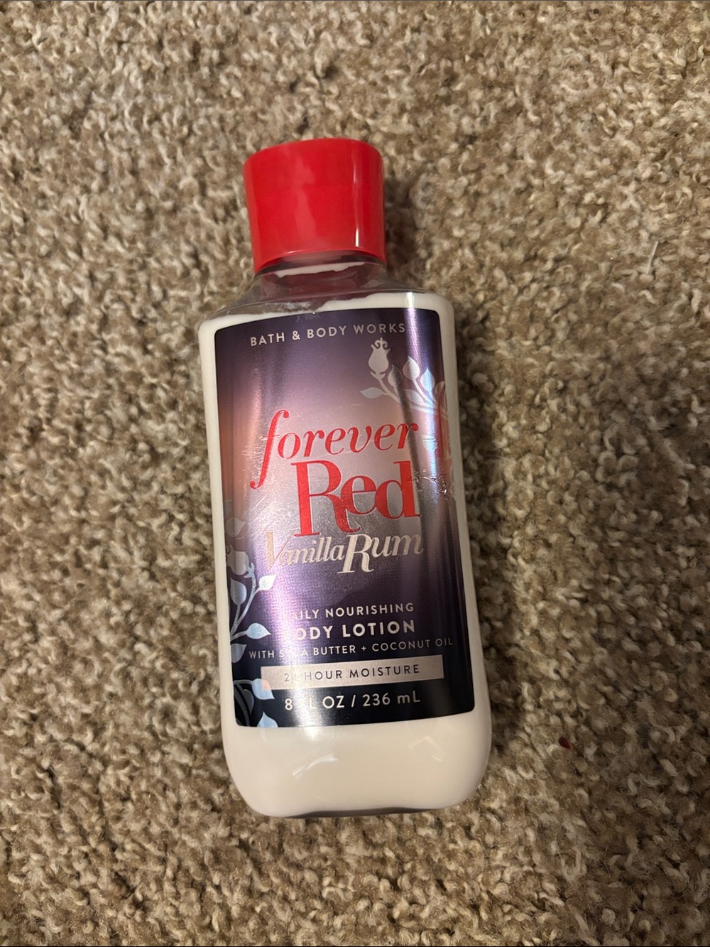 Bath & Body Works Forever Red Vanilla Rum Lotion - Red, Purple